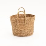 Cattail Leaf Basket Planter K463 - Image 3