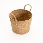 Cattail Leaf Basket Planter K464 - Natural - Image 11