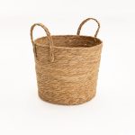 Cattail Leaf Basket Planter K464 - Natural - Image 10