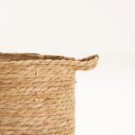 Cattail Leaf Basket Planter K464 - Natural - Image 6