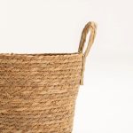 Cattail Leaf Basket Planter K464 - Natural - Image 12