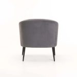 Colt Velvet Chair - Black Leg - Image 5