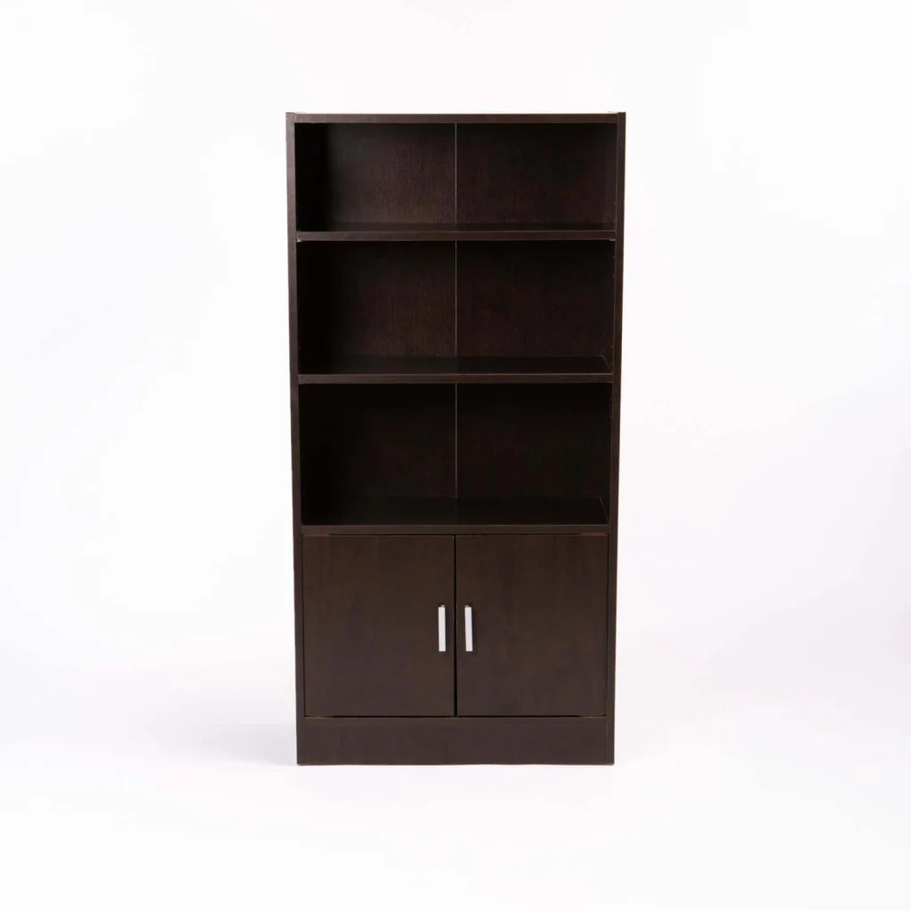decofurn-furniture-cyrus-2-door-3-shelf-bookcase-222 Cyrus 2 Door 3 Shelf Bookcase - Image 1