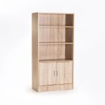 Cyrus 2 Door 3 Shelf Bookcase - Image 4