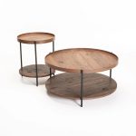 Daisy Side Table & Coffee Table Combo - Walnut