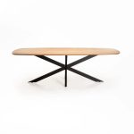 Dal Danish Oval Solid Wood Dining Table - Image 7