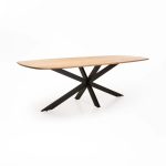 Dal Danish Oval Solid Wood Dining Table - Image 6
