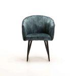 Dante Deluxe Velvet Dining Chair - Image 3