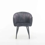 Dante Deluxe Velvet Dining Chair - Image 8