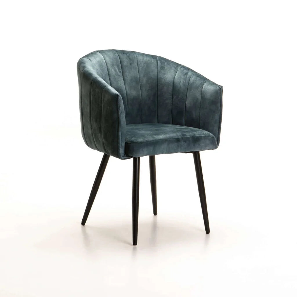 decofurn-furniture-dante-deluxe-velvet-dining-chair-488 Dante Deluxe Velvet Dining Chair - Image 1