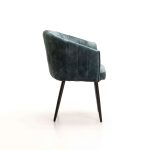Dante Deluxe Velvet Dining Chair - Image 4