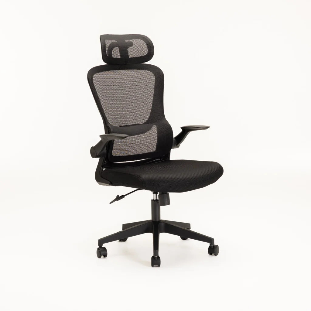 decofurn-furniture-deluxe-hiback-office-chair-of580-black-813 Deluxe Hiback Office Chair Of580 - Black - Image 1