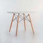 Elia Round Wooden Leg Table - Image 4