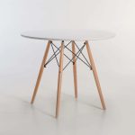 Elia Round Wooden Leg Table - Image 13