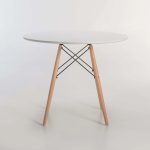 Elia Round Wooden Leg Table - Image 14