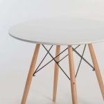 Elia Round Wooden Leg Table - Image 12