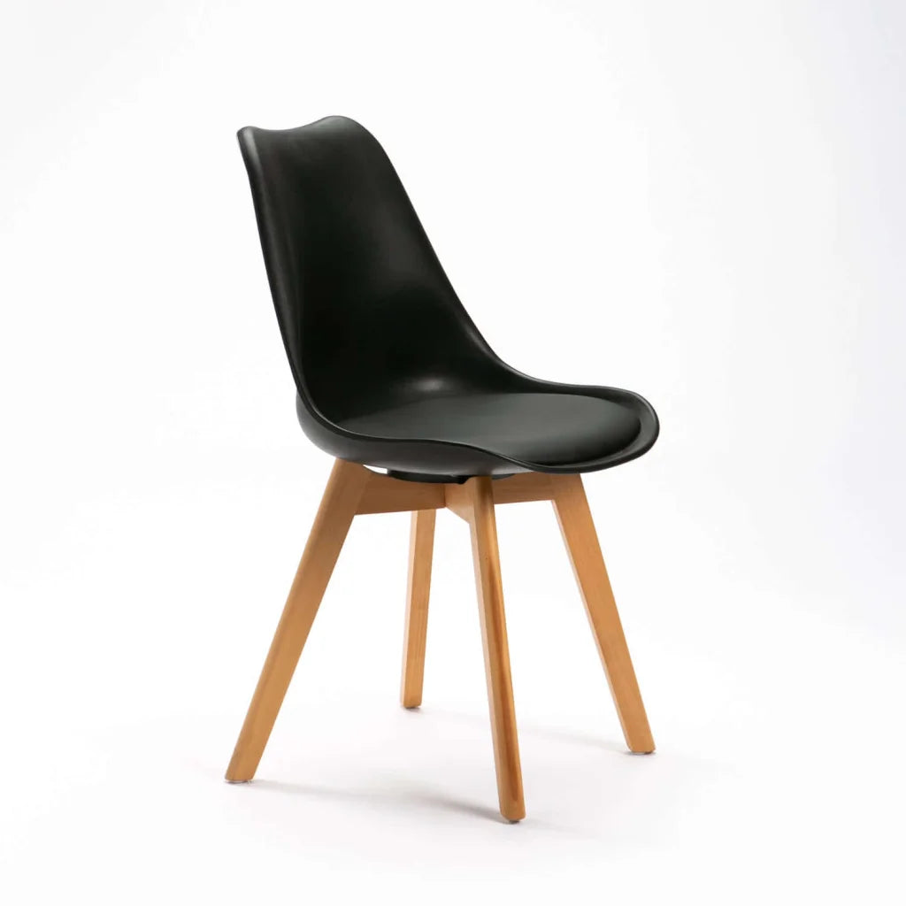 decofurn-furniture-elia-wooden-leg-dining-chair-196 Elia Wooden Leg Dining Chair - Image 1