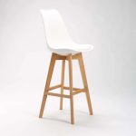 Eva Wooden Leg Barstool