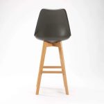 Eva Wooden Leg Barstool - Image 10