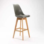Eva Wooden Leg Barstool - Image 6