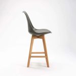 Eva Wooden Leg Kitchen Stool - Image 8