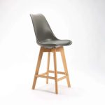Eva Wooden Leg Kitchen Stool - Image 6