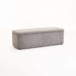 Fern Textured Fabric Storage Ottoman - Image 9