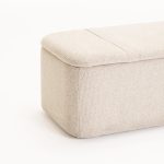 Fern Textured Fabric Storage Ottoman - Image 7
