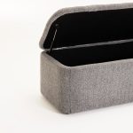Fern Textured Fabric Storage Ottoman - Image 13