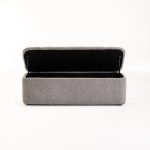 Fern Textured Fabric Storage Ottoman - Image 11