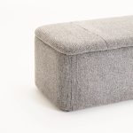 Fern Textured Fabric Storage Ottoman - Image 14