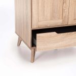 Fin Deluxe 2 Door 1 Drawer Robe - Image 5