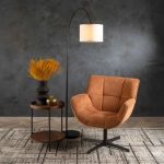 Floor Lamp Black Curved Metal Arc 180Cm H - Image 2