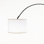 Floor Lamp Black Curved Metal Arc 180Cm H - Image 3