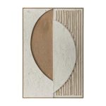 Framed Art 11 Orbique 120X80Cm Wood Grain Frame