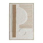 Framed Art 12 Lineo 120X80Cm Wood Grain Frame