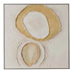 Framed Art 14 Halo 100X100Cm Champagne Frame