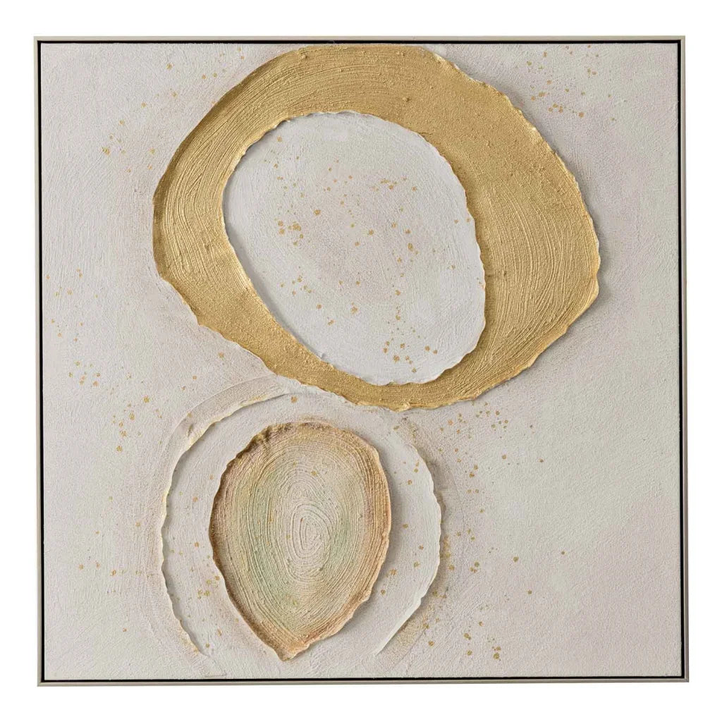 decofurn-furniture-framed-art-14-halo-100x100cm-champagne-frame-355 Framed Art 14 Halo 100X100Cm Champagne Frame - Image 1