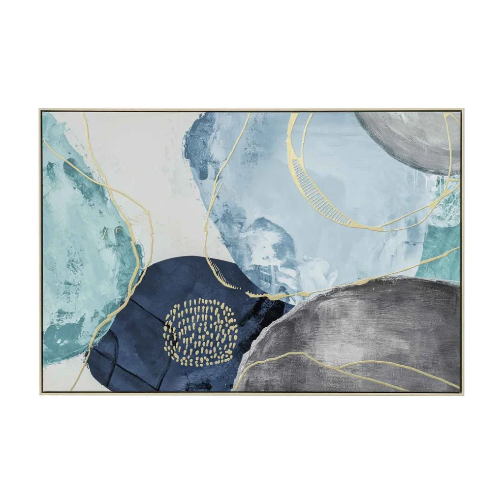 decofurn-furniture-framed-art-19-tides-120x80cm-wood-grain-frame-417 Framed Art 19 - Tides 120X80Cm Wood Grain Frame - Image 1