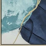 Framed Art 19 - Tides 120X80Cm Wood Grain Frame - Image 2