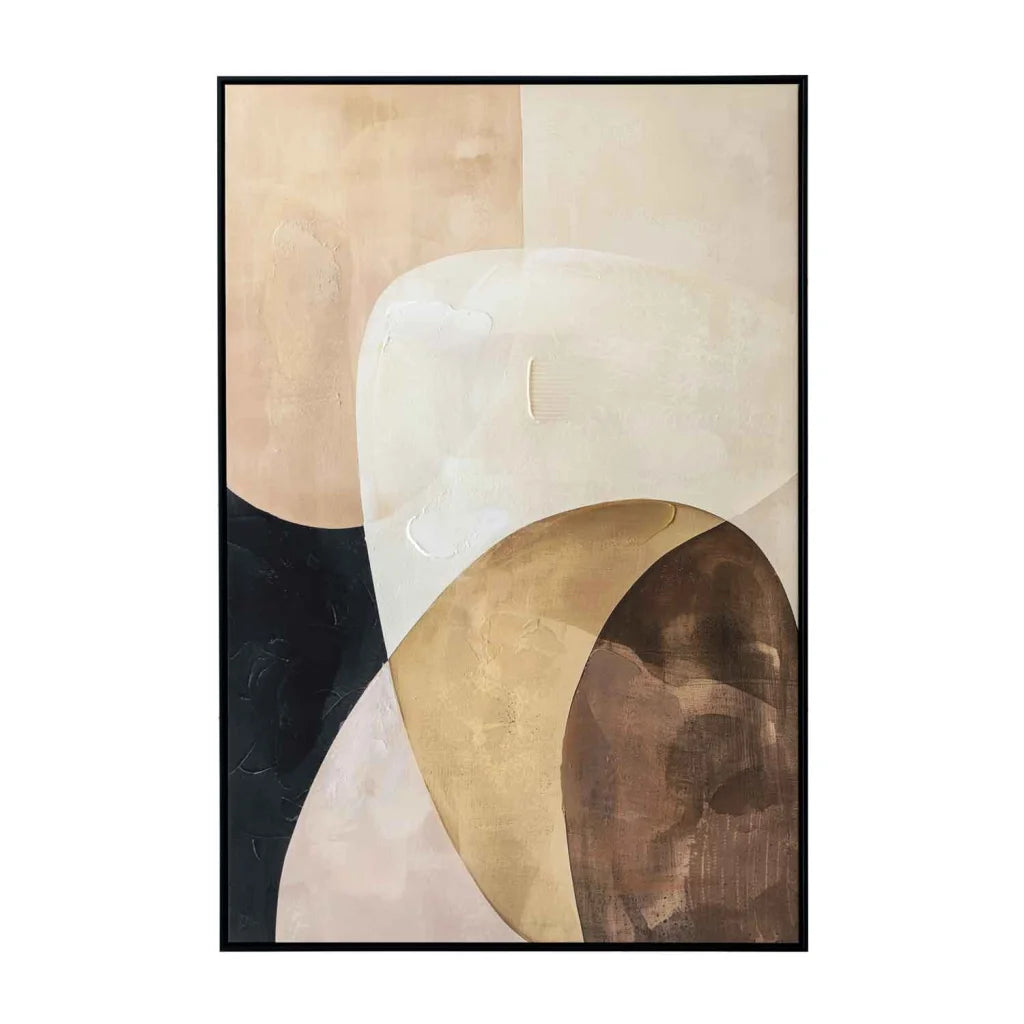 decofurn-furniture-framed-art-2-sandrift-120x80cm-black-frame-342 Framed Art 2 Sandrift 120X80Cm Black Frame - Image 1
