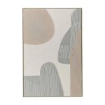 Framed Art 6 Earthy 120X80Cm Light Wood Grain Frame