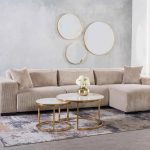 Gio Set Of 2 Stone Top Coffee Table - Gold Leg - Image 2
