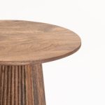 Goa 50Cm Round Solid Wood Side Table - Image 2