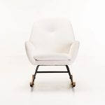 Indy Fleece Rocking Chair - Cream - Image 3