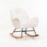 Indy Fleece Rocking Chair - Cream