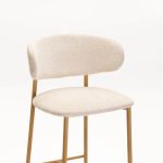 Isla Fabric Barstool Natural Leg - Image 6