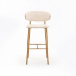 Isla Fabric Barstool Natural Leg - Image 3