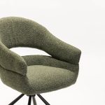 Jen Fabric Swivel Dining Chair - Image 5