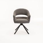Jen Fabric Swivel Dining Chair - Image 12
